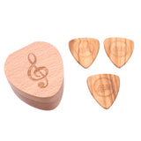 Max Guitar Pick Plectrum Wooden Box Musical Parts for Guitar Lover Headstock