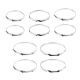 Max 1 Pair Iron  Tom Drum Hoop Ring Rim 10inch 6 Holes