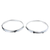 Max 1 Pair Iron  Tom Drum Hoop Ring Rim 10inch 6 Holes