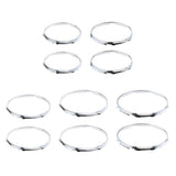 Max 1 Pair Iron  Tom Drum Hoop Ring Rim 10inch 6 Holes