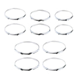 Max 1 Pair Iron  Tom Drum Hoop Ring Rim 10inch 6 Holes