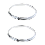 Max 1 Pair Iron  Tom Drum Hoop Ring Rim 10inch 6 Holes