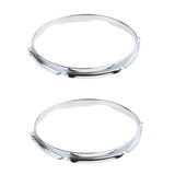 Max 1 Pair Iron  Tom Drum Hoop Ring Rim 10inch 6 Holes
