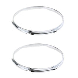 Max 1 Pair Iron  Tom Drum Hoop Ring Rim 14inch 6 Holes