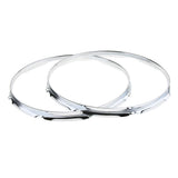 Max 1 Pair Iron  Tom Drum Hoop Ring Rim 14inch 8 Holes