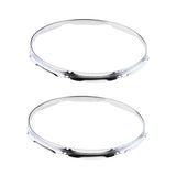 Max 1 Pair Iron  Tom Drum Hoop Ring Rim 14inch 8 Holes
