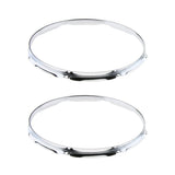 Max 1 Pair Iron  Tom Drum Hoop Ring Rim 14inch 8 Holes