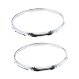 Max 1 Pair Iron  Tom Drum Hoop Ring Rim 14inch 8 Holes