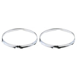 Max 1 Pair Snare Drum Hoop Ring Rim for Percussion Instrument 12 Inch 6 Hole