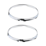Max 1 Pair Snare Drum Hoop Ring Rim for Percussion Instrument 12 Inch 6 Hole