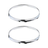 Max 1 Pair Snare Drum Hoop Ring Rim for Percussion Instrument 12 Inch 6 Hole