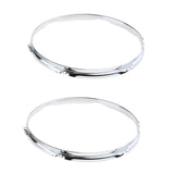 Max 1 Pair Snare Drum Hoop Ring Rim for Percussion Instrument 13 Inch 6 Hole