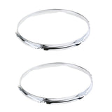 Max 1 Pair Snare Drum Hoop Ring Rim for Percussion Instrument 13 Inch 6 Hole