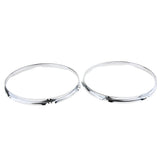Max 1 Pair Snare Drum Hoop Ring Rim for Percussion Instrument 13 Inch 6 Hole