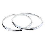 Max Maxb 2 Pieces Metal Tom Tom Drum Set Hoop Ring Rim Die Cast Hoops 13inch 6 Hole