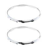 Max Maxb 2 Pieces 14inch Sanre Drum Hoop Ring Rim Die Cast Hoops 8 Hole