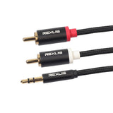 Max Stereo Audio Cable Wire Cord 3.5mm to 2 RCA Male Y Splitter Cable 300cm