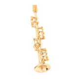 Max Brass Mini Saxophone Sax Model Miniature with Case 5cm