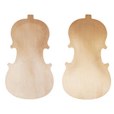 Max 2 Pieces Violin Front Back Plate Solidwood Unfinished Violin DIY Parts 4-4