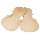 Max 2 Pieces Violin Front Back Plate Solidwood Unfinished Violin DIY Parts 4-4