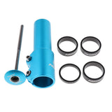 Maxbell Bike Handlebar Fork Stem Riser Extender Head Up Adaptor Blue