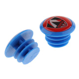 Maxbell 2Pcs Handlebar Grips Bar End Plugs Cap for MTB Road Bike Bicycle  Blue