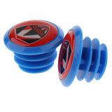 Maxbell 2Pcs Handlebar Grips Bar End Plugs Cap for MTB Road Bike Bicycle  Blue