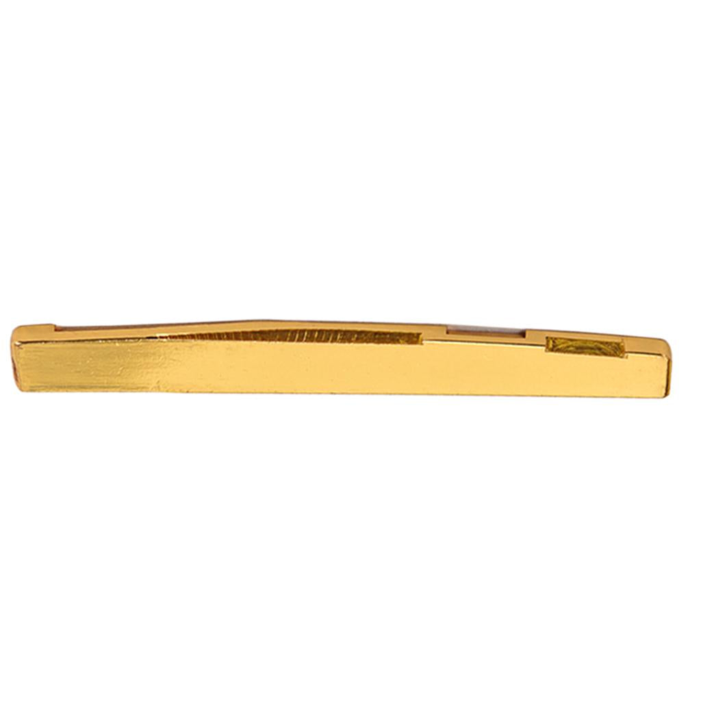 Max Copper Acoustic Guitar Bridge Saddle Golden