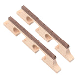 Maxbell 2pcs 5 String Banjo Rosewood Bridge for Banjo Replacement Parts