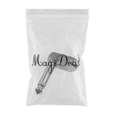 Maxbell 6.35mm 1/4'' Stereo Jack Adapter for Headphone Audio Microphone Right Angle