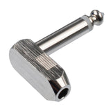 Maxbell 6.35mm 1/4'' Stereo Jack Adapter for Headphone Audio Microphone Right Angle