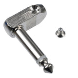 Maxbell 6.35mm 1/4'' Stereo Jack Adapter for Headphone Audio Microphone Right Angle