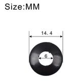Maxbell 10 Pieces Plastic Washers for Guitar Tuners Machine Head Buttons Black