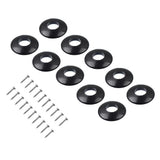 Maxbell 10 Pieces Plastic Washers for Guitar Tuners Machine Head Buttons Black