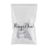 Maxbell 1 Piece SSH Guitar Pickguard Scratch Plate for ST SQ Guitar Black White