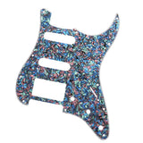 Maxbell 1 Piece SSH Guitar Pickguard Scratch Plate for ST SQ Guitar Colorful
