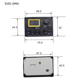 Maxbell Acoustic Guitar Preamp Piezo Pickup EQ Equalizer Amplifier KLT-3