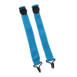 Maxbell 2pcs Adjustable Nylon Ukulele Straps Kit for Ukulele Guitar Accessory Blue