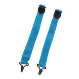 Maxbell 2pcs Adjustable Nylon Ukulele Straps Kit for Ukulele Guitar Accessory Blue