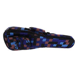 Max 1 Piece 26inch Ukulele Guitar Gig Bag Uke Case Carry Bag Blue Grid