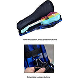 Max 1 Piece 26inch Ukulele Guitar Gig Bag Uke Case Carry Bag Blue Grid