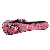 Max 1 Piece 26inch Ukulele Guitar Gig Bag Uke Case Carry Bag Pink Flower