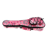Max 1 Piece 26inch Ukulele Guitar Gig Bag Uke Case Carry Bag Pink Flower