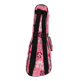 Max 1 Piece 26inch Ukulele Guitar Gig Bag Uke Case Carry Bag Pink Flower