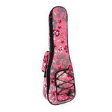 Max 1 Piece 26inch Ukulele Guitar Gig Bag Uke Case Carry Bag Pink Flower