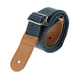 Max Ukulele Strap Belt with PU Leather Ends for Ukuele 4 String Guitar Blue
