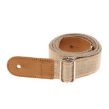 Max Ukulele Strap Belt with PU Leather Ends for Ukuele 4 String Guitar Cream