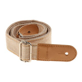 Max Ukulele Strap Belt with PU Leather Ends for Ukuele 4 String Guitar Cream