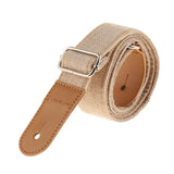 Max Ukulele Strap Belt with PU Leather Ends for Ukuele 4 String Guitar Cream