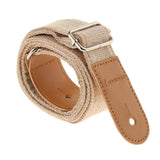 Max Ukulele Strap Belt with PU Leather Ends for Ukuele 4 String Guitar Cream